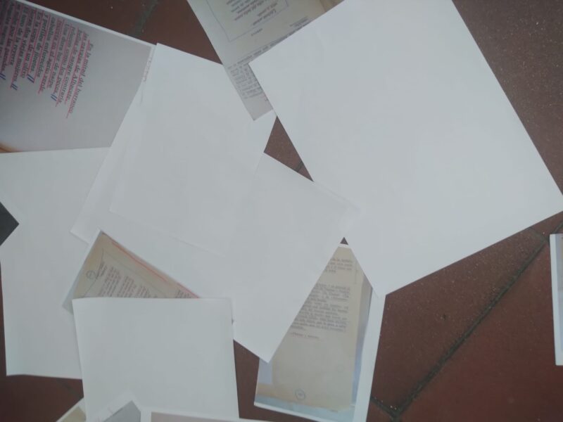 Papales tirados por el suelo